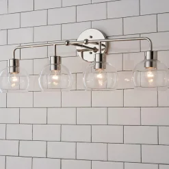Young House Love Clear Glass Bubble Vanity Light - 4 Light