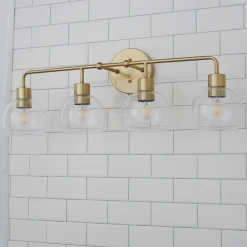 Young House Love Clear Glass Bubble Vanity Light - 4 Light