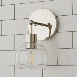 Young House Love Clear Glass Bubble Sconce