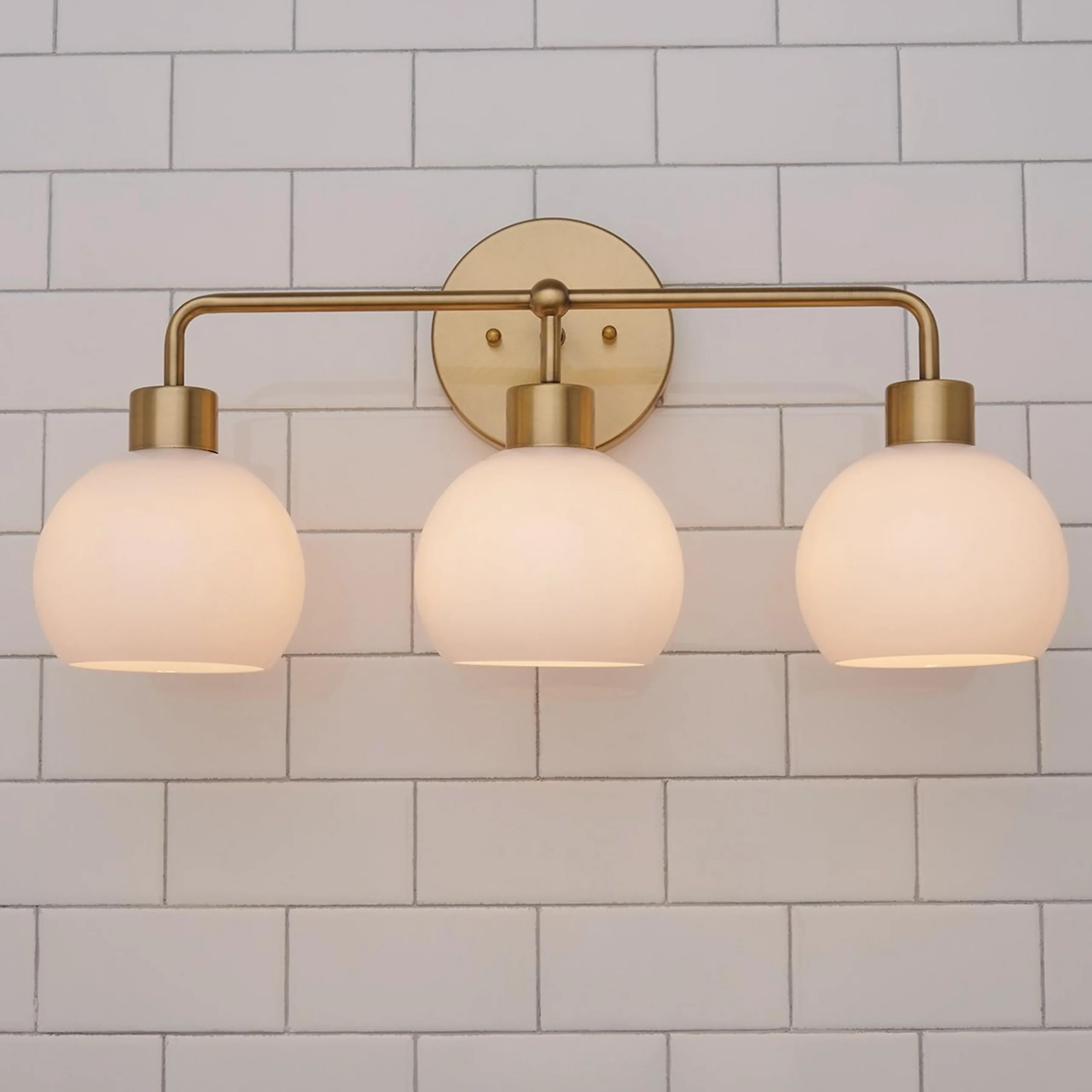 Young House Love Opal Glass Bubble Vanity Light - 3 Light