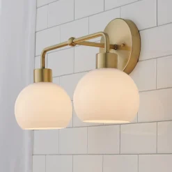 Young House Love Opal Glass Bubble Vanity Light - 2 Light