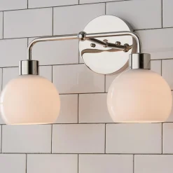 Young House Love Opal Glass Bubble Vanity Light - 2 Light