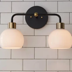 Young House Love Opal Glass Bubble Vanity Light - 2 Light