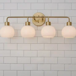 Young House Love Opal Glass Bubble Vanity Light - 4 Light