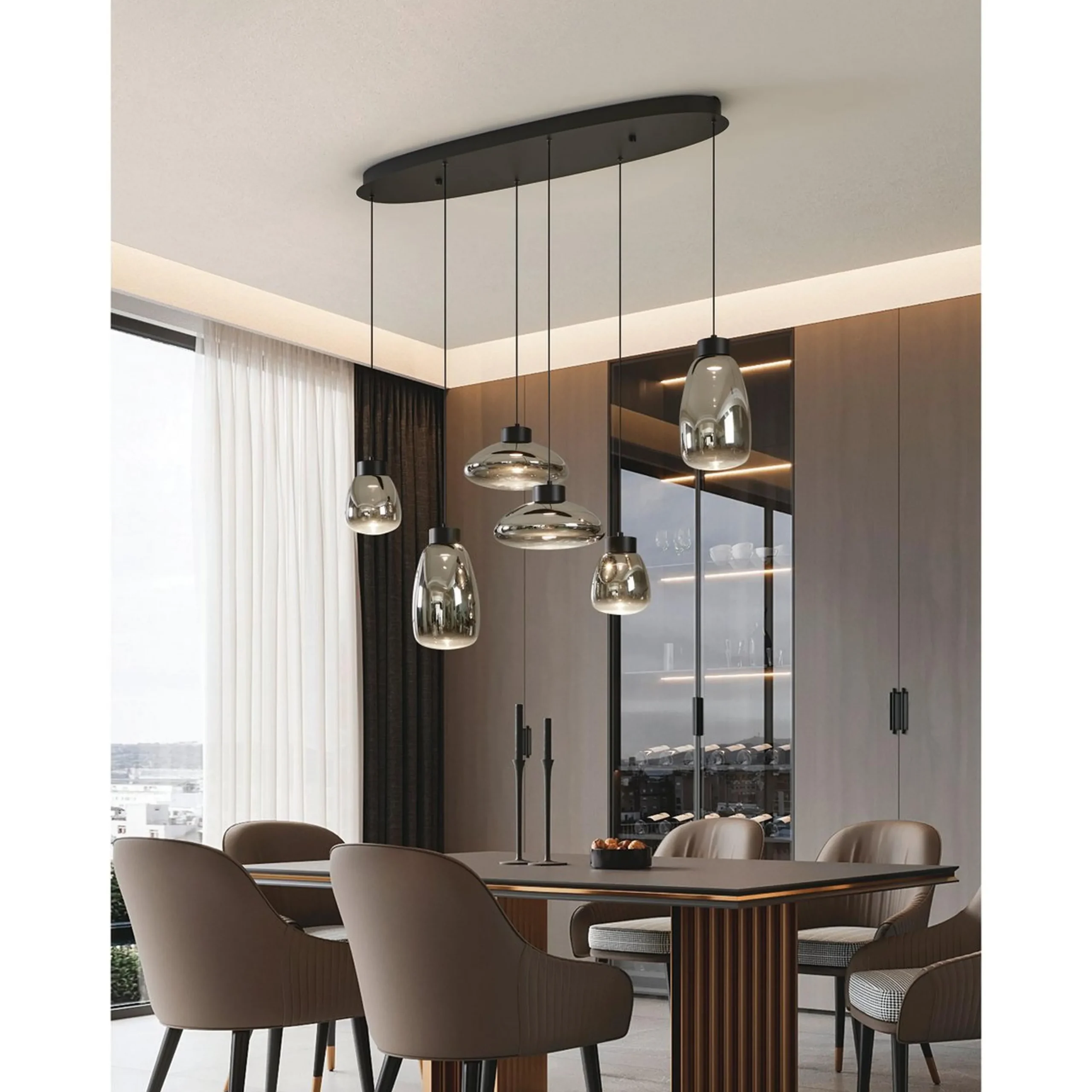 Zebidah LED Island Chandelier